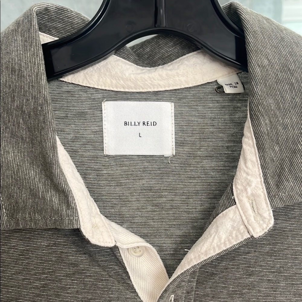 Billy Reid Olive Polo Shirt